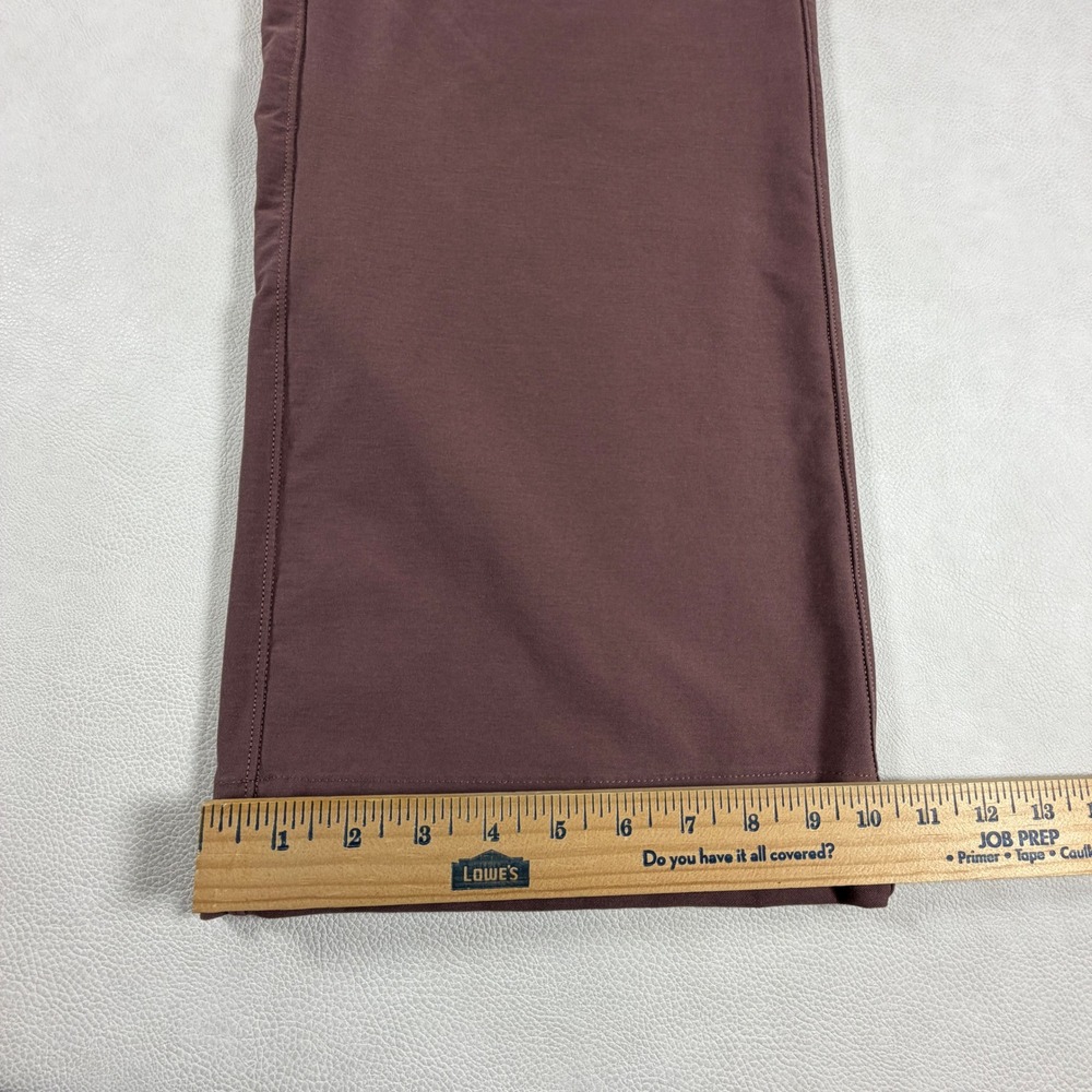 Lululemon City Sleek 5 Pocket Wide Leg Pants Mauve Plum Size 30 High Rise Tech - Picture 5 of 13
